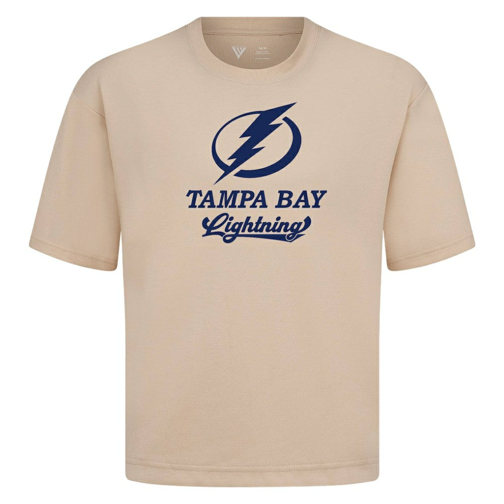 Tampa Bay Lightning Levelwear Team Surge Luxe Signature Knit T-Shirt - Khaki - NHL