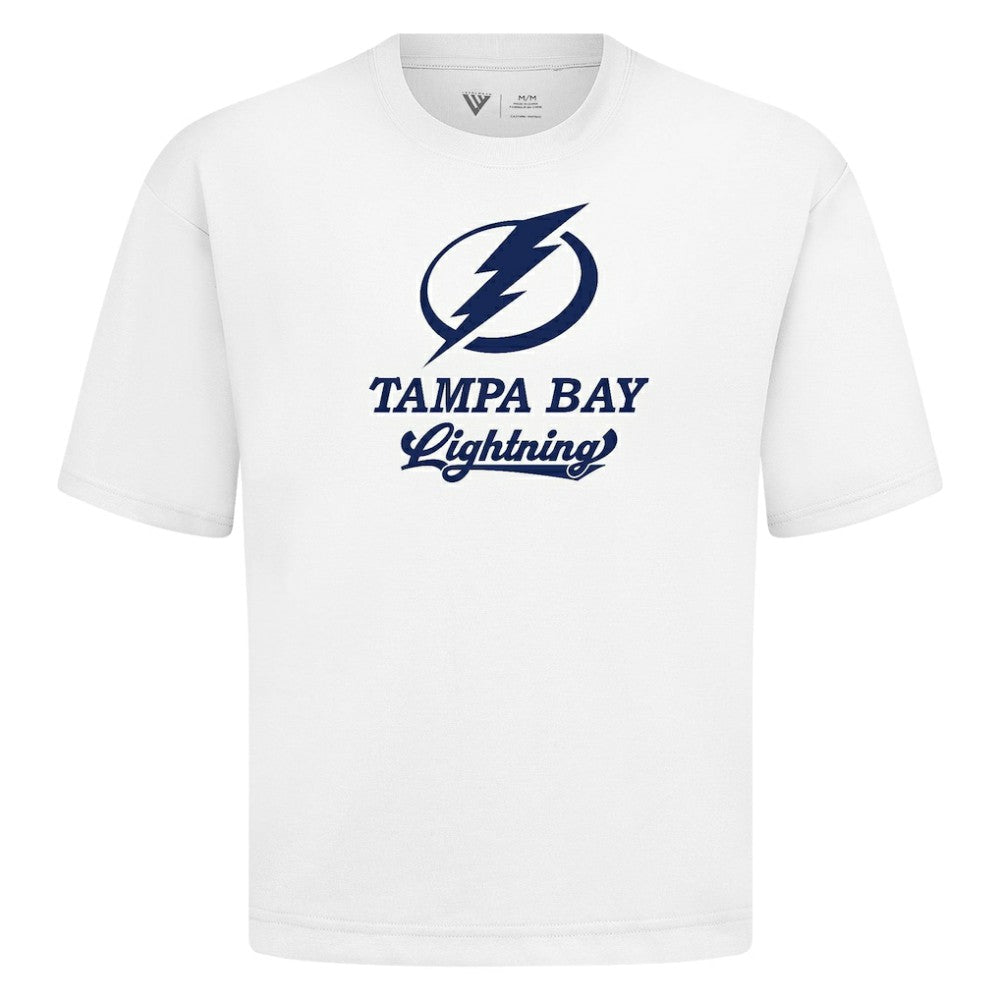 Tampa Bay Lightning Levelwear Team Surge Luxe Signature Knit T-Shirt - White - NHL