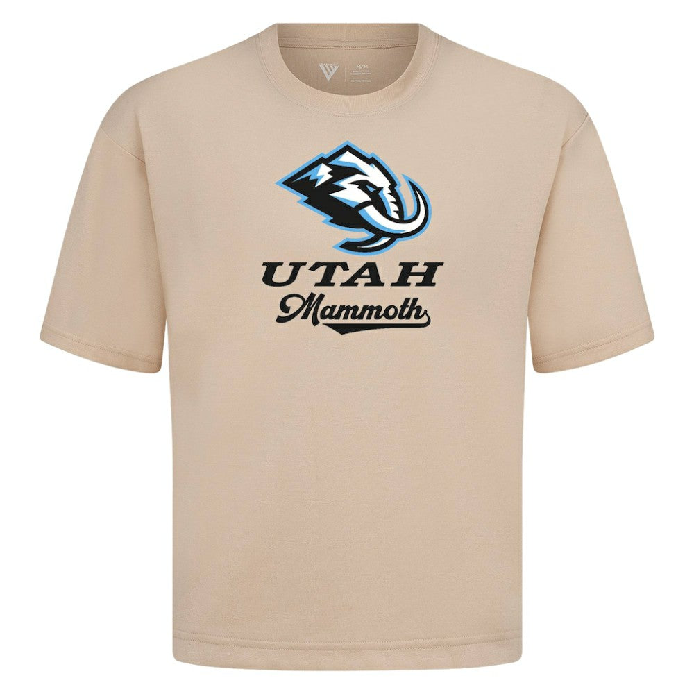 Utah Mammoth Levelwear Team Surge Luxe Signature Knit T-Shirt - Khaki - NHL