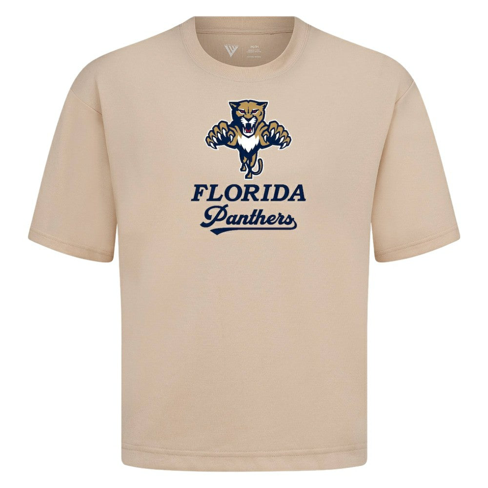 Florida Panthers Levelwear Team Surge Luxe Signature Knit T-Shirt - Khaki - NHL