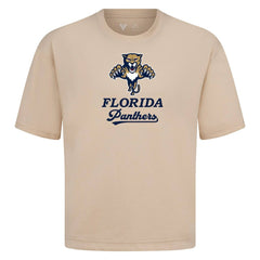 Florida Panthers Levelwear Team Surge Luxe Signature Knit T-Shirt - Khaki - NHL