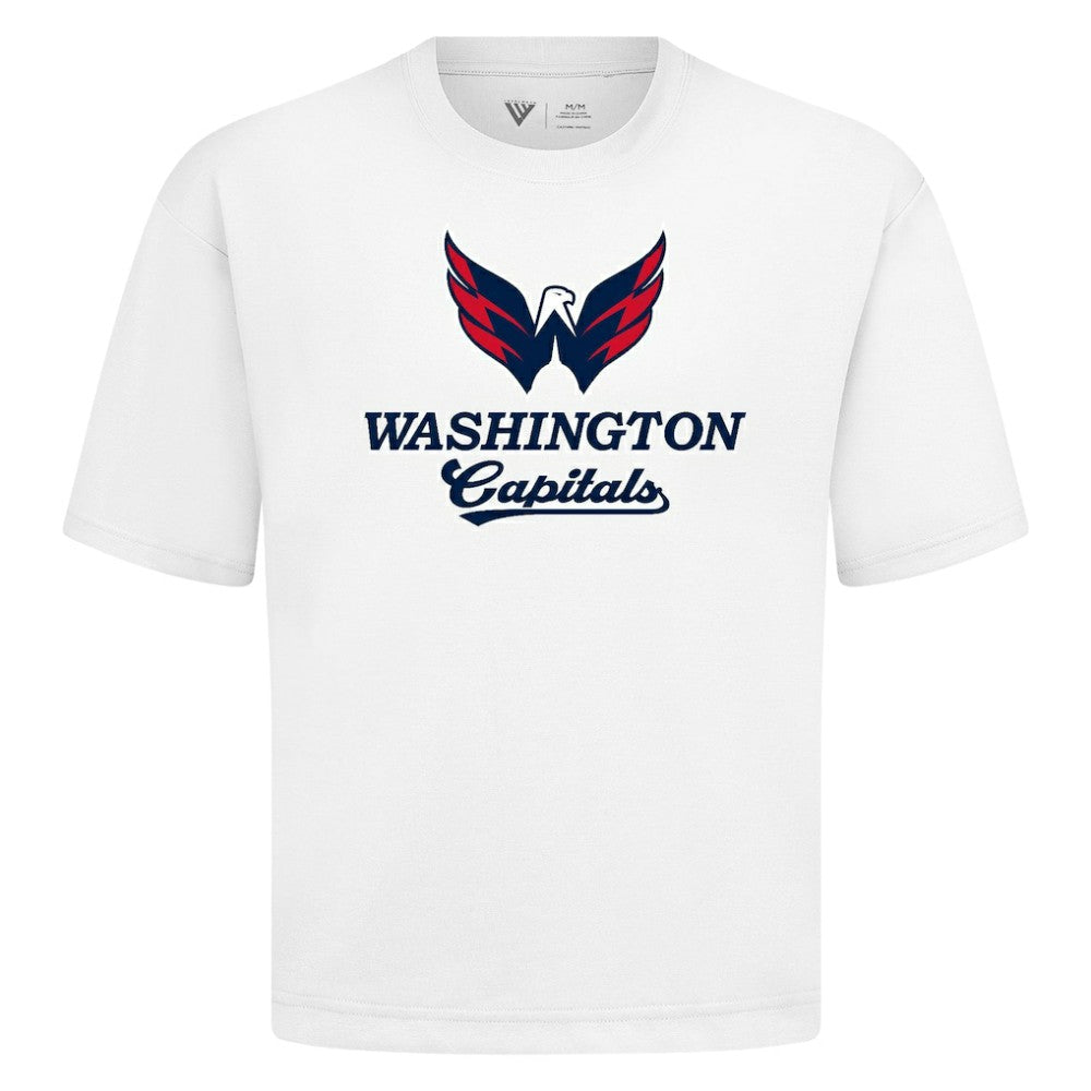 Washington Capitals Levelwear Team Surge Luxe Signature Knit T-Shirt - White - NHL