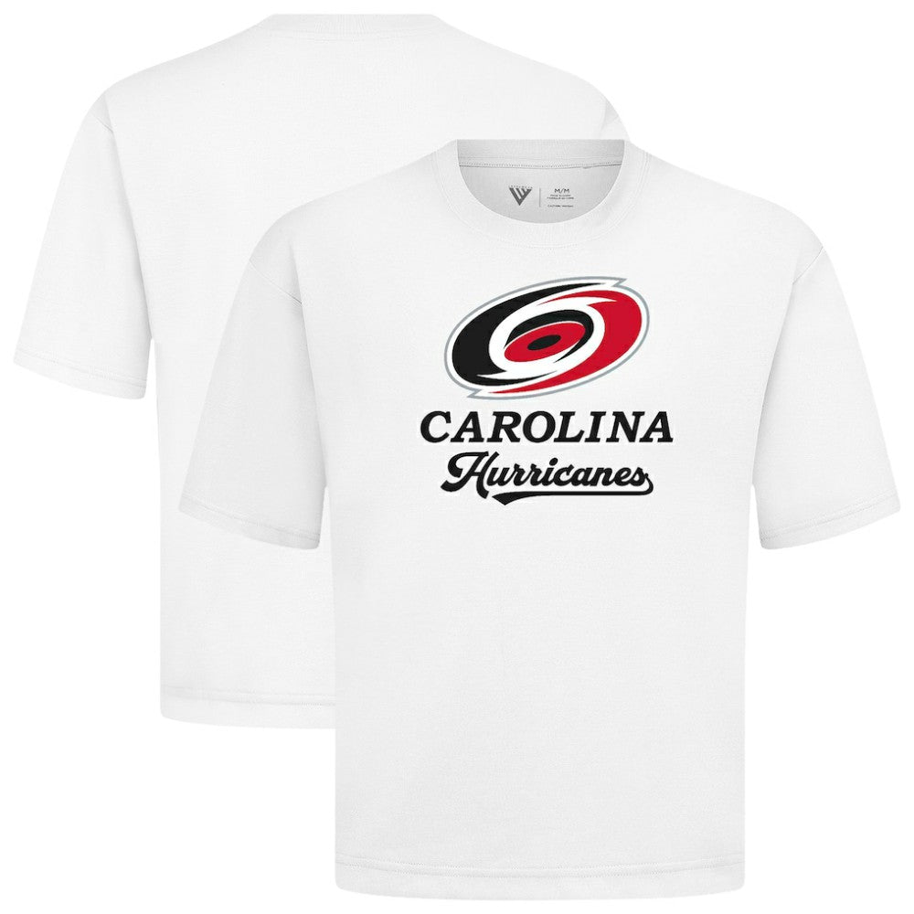 Carolina Hurricanes Levelwear Team Surge Luxe Signature Knit T-Shirt - White - NHL