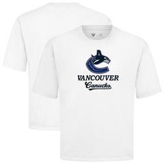 Vancouver Canucks Levelwear Team Surge Luxe Signature Knit T-Shirt - White - NHL