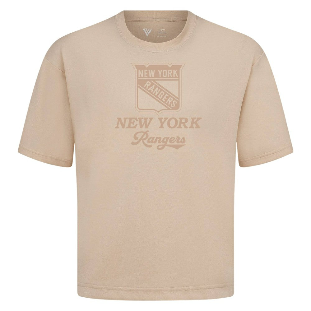 New York Rangers Levelwear Shadow Surge Luxe Signature Knit T-Shirt - Khaki - NHL
