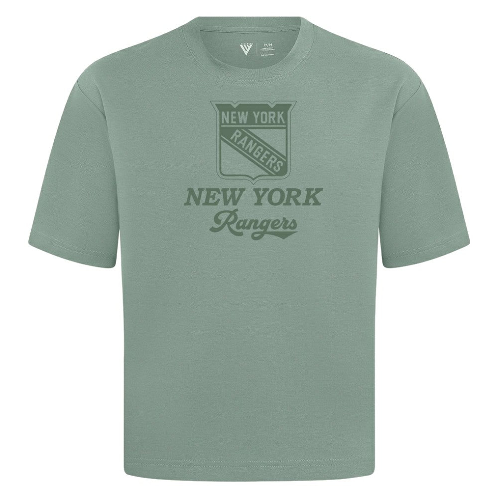New York Rangers Levelwear Shadow Surge Luxe Signature Knit T-Shirt - Green - NHL