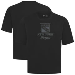 New York Rangers Levelwear Shadow Surge Luxe Signature Knit T-Shirt - Black - NHL