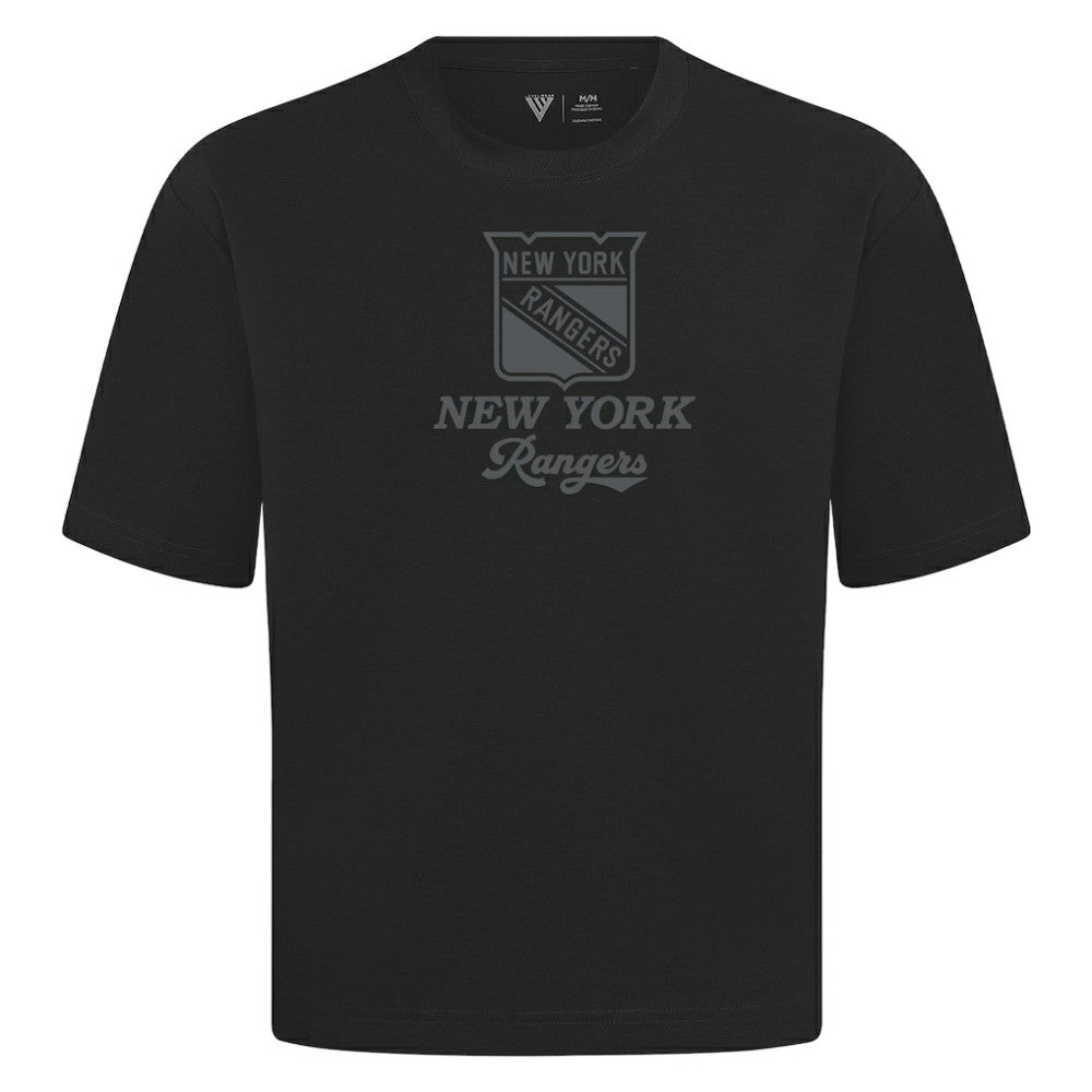 New York Rangers Levelwear Shadow Surge Luxe Signature Knit T-Shirt - Black - NHL