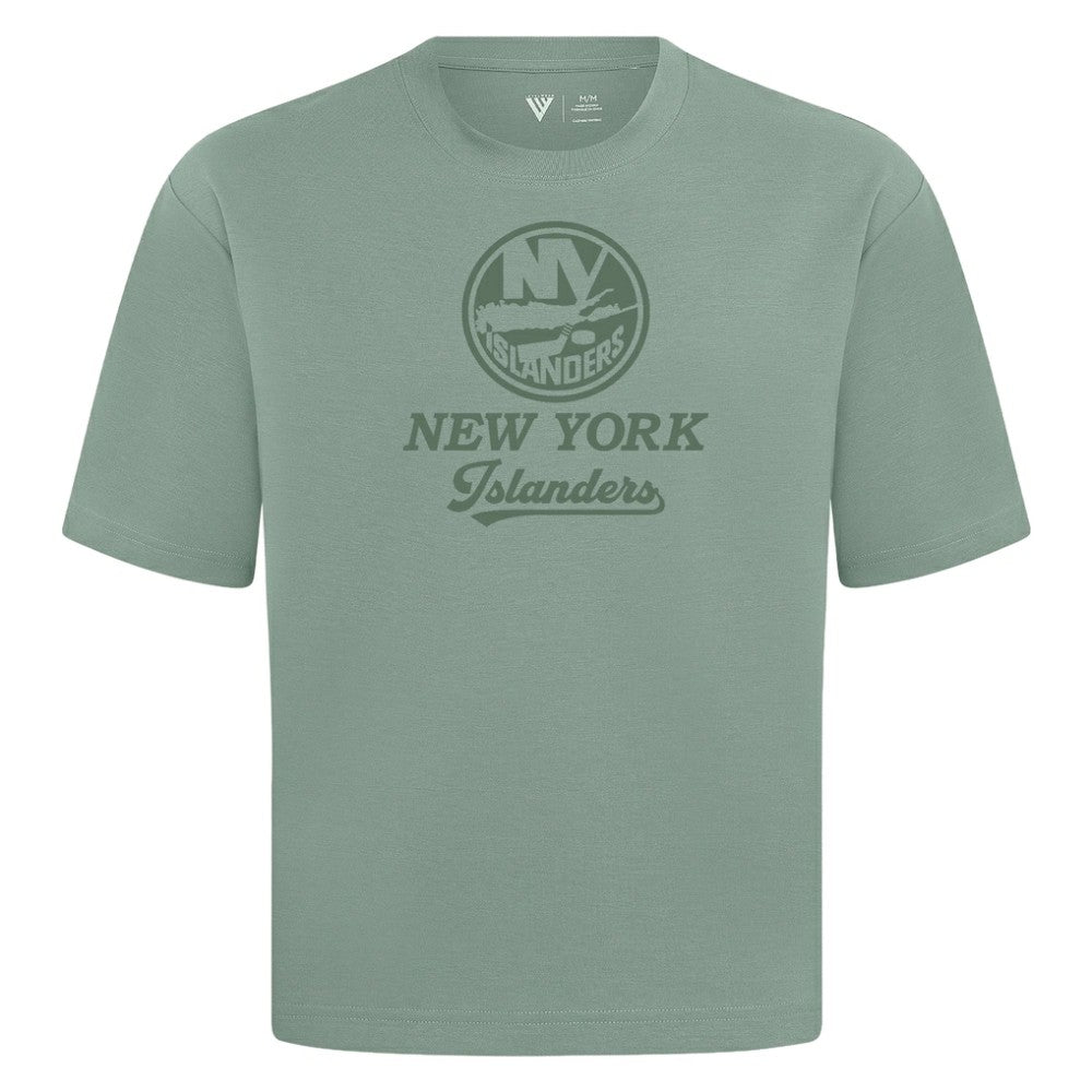 New York Islanders Levelwear Shadow Surge Luxe Signature Knit T-Shirt - Green - NHL