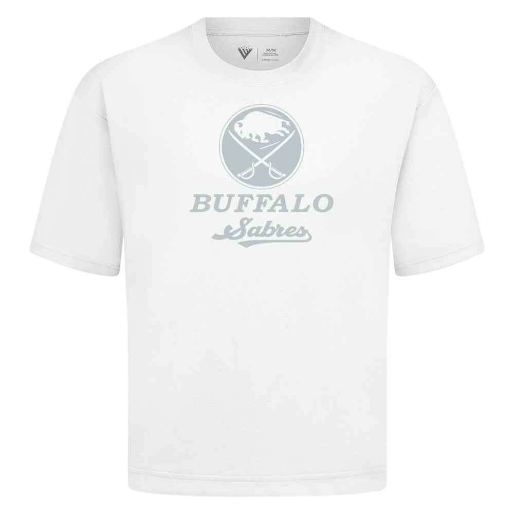 Buffalo Sabres Levelwear Shadow Surge Luxe Signature Knit T-Shirt - White - NHL