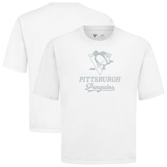 Pittsburgh Penguins Levelwear Shadow Surge Luxe Signature Knit T-Shirt - White - NHL