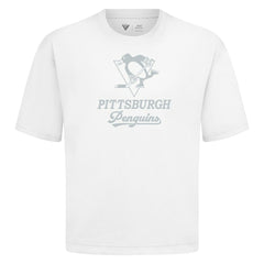 Pittsburgh Penguins Levelwear Shadow Surge Luxe Signature Knit T-Shirt - White - NHL