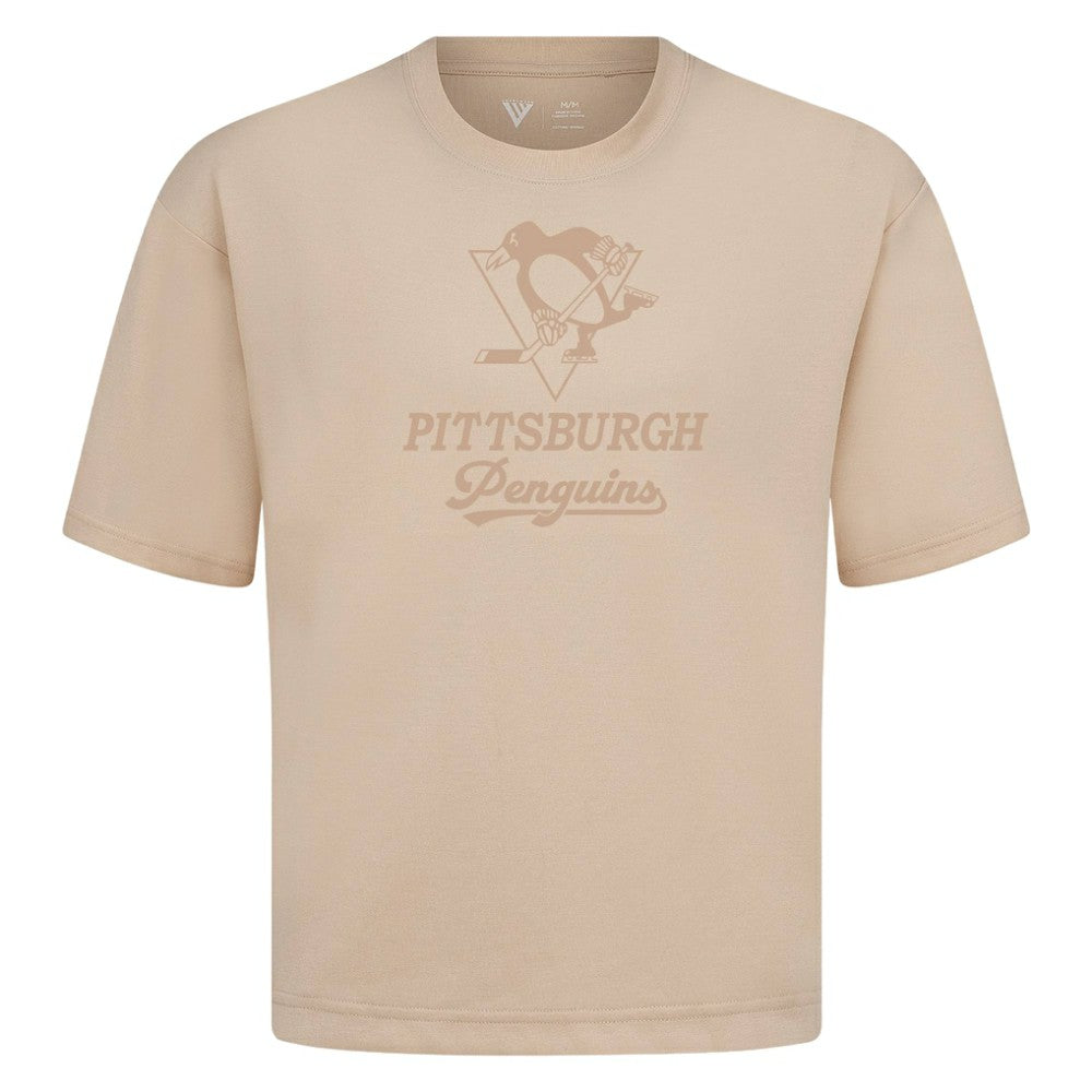 Pittsburgh Penguins Levelwear Shadow Surge Luxe Signature Knit T-Shirt - Khaki - NHL