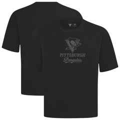 Pittsburgh Penguins Levelwear Shadow Surge Luxe Signature Knit T-Shirt - Black - NHL