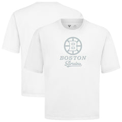 Boston Bruins Levelwear Shadow Surge Luxe Signature Knit T-Shirt - White - NHL
