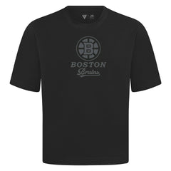 Boston Bruins Levelwear Shadow Surge Luxe Signature Knit T-Shirt - Black - NHL
