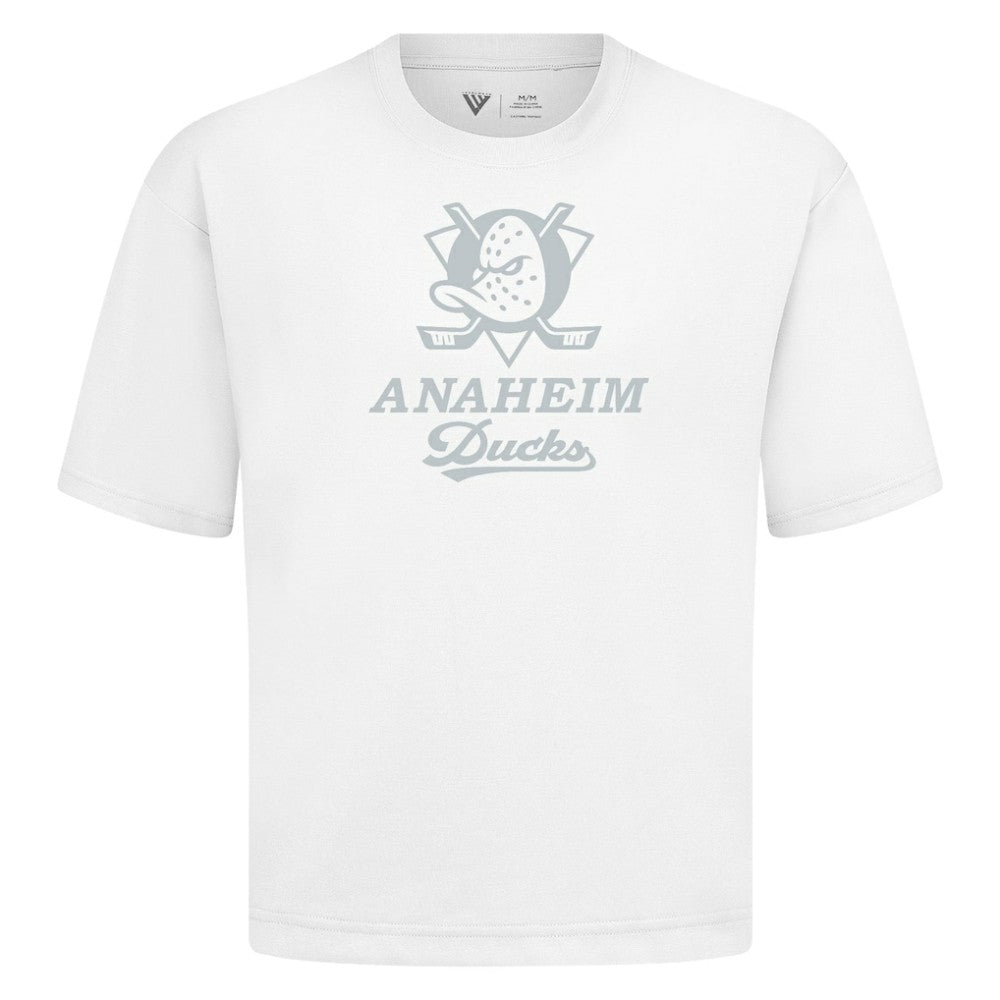 Anaheim Ducks Levelwear Shadow Surge Luxe Signature Knit T-Shirt - White - NHL