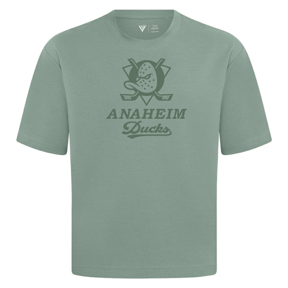 Anaheim Ducks Levelwear Shadow Surge Luxe Signature Knit T-Shirt - Green - NHL