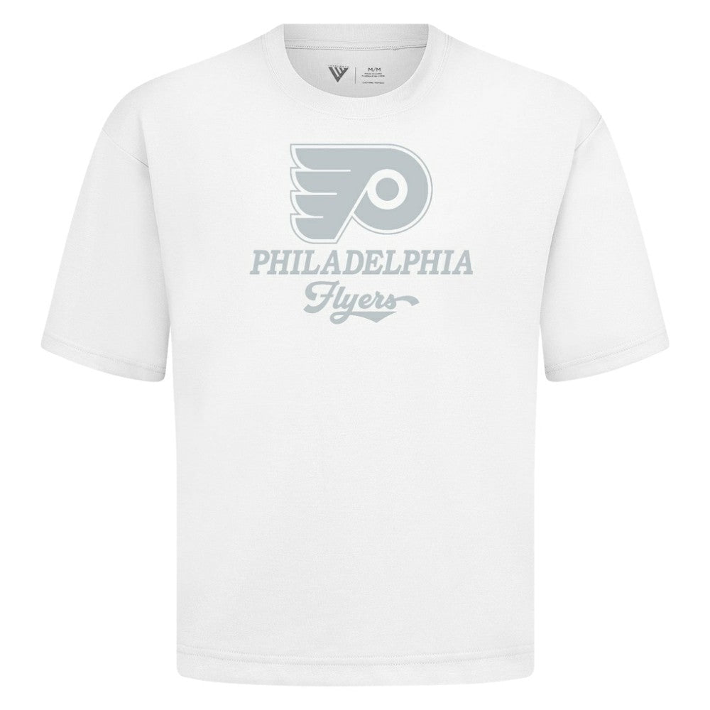 Philadelphia Flyers Levelwear Shadow Surge Luxe Signature Knit T-Shirt - White - NHL