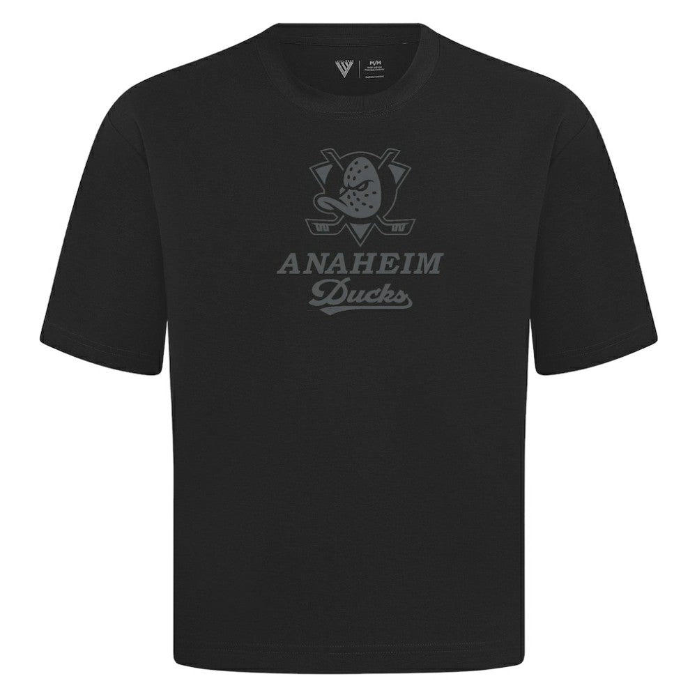 Anaheim Ducks Levelwear Shadow Surge Luxe Signature Knit T-Shirt - Black - NHL