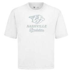Nashville Predators Levelwear Shadow Surge Luxe Signature Knit T-Shirt - White - NHL
