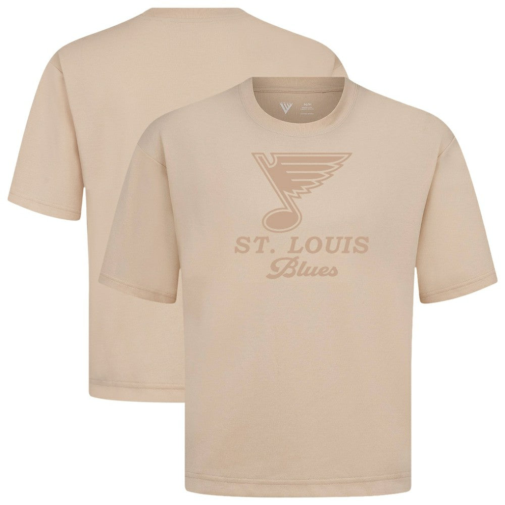 St. Louis Blues Levelwear Shadow Surge Luxe Signature Knit T-Shirt - Khaki - NHL