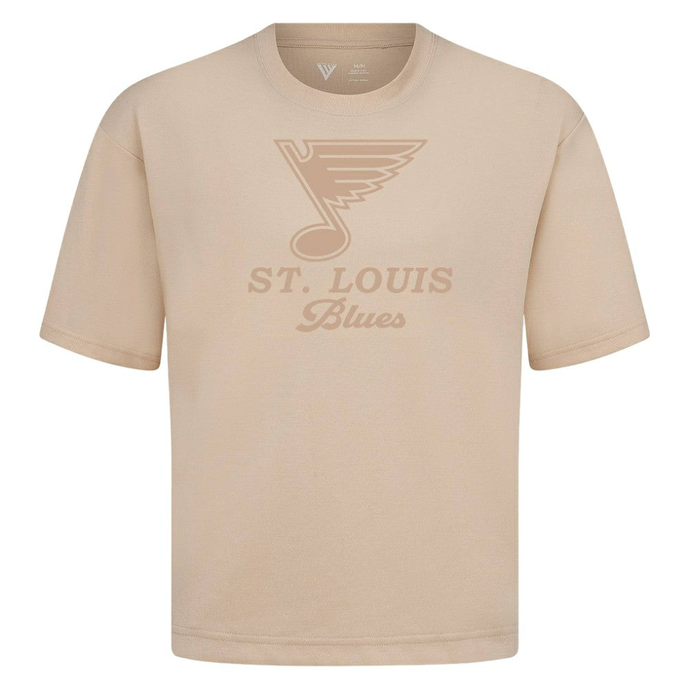 St. Louis Blues Levelwear Shadow Surge Luxe Signature Knit T-Shirt - Khaki - NHL