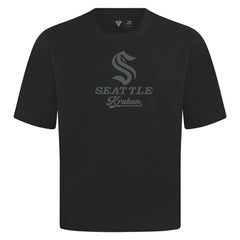 Seattle Kraken Levelwear Shadow Surge Luxe Signature Knit T-Shirt - Black - NHL
