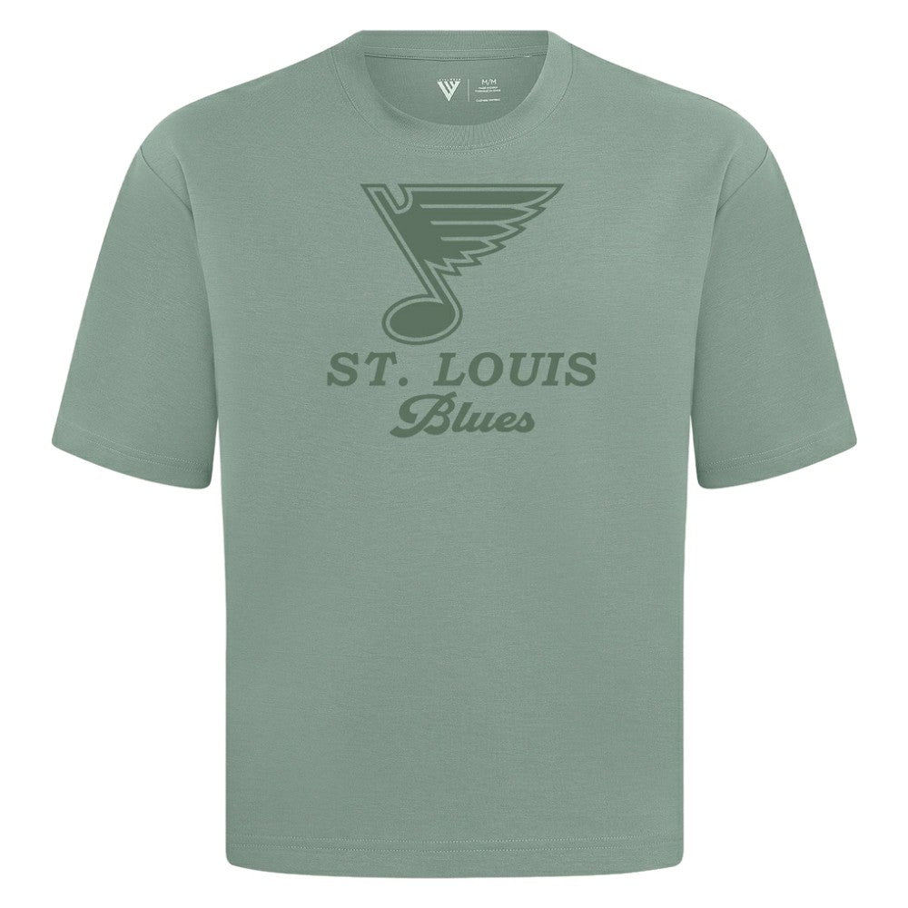 St. Louis Blues Levelwear Shadow Surge Luxe Signature Knit T-Shirt - Green - NHL