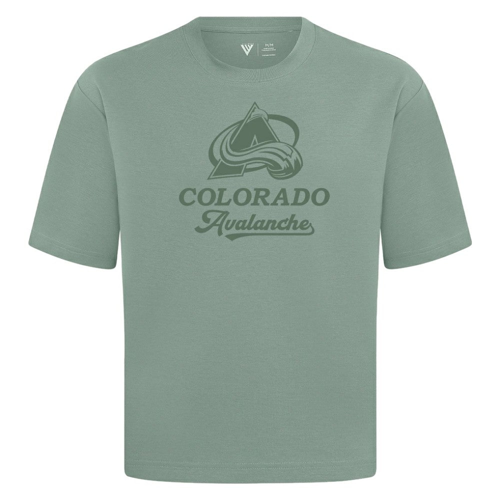Colorado Avalanche Levelwear Shadow Surge Luxe Signature Knit T-Shirt - Green - NHL