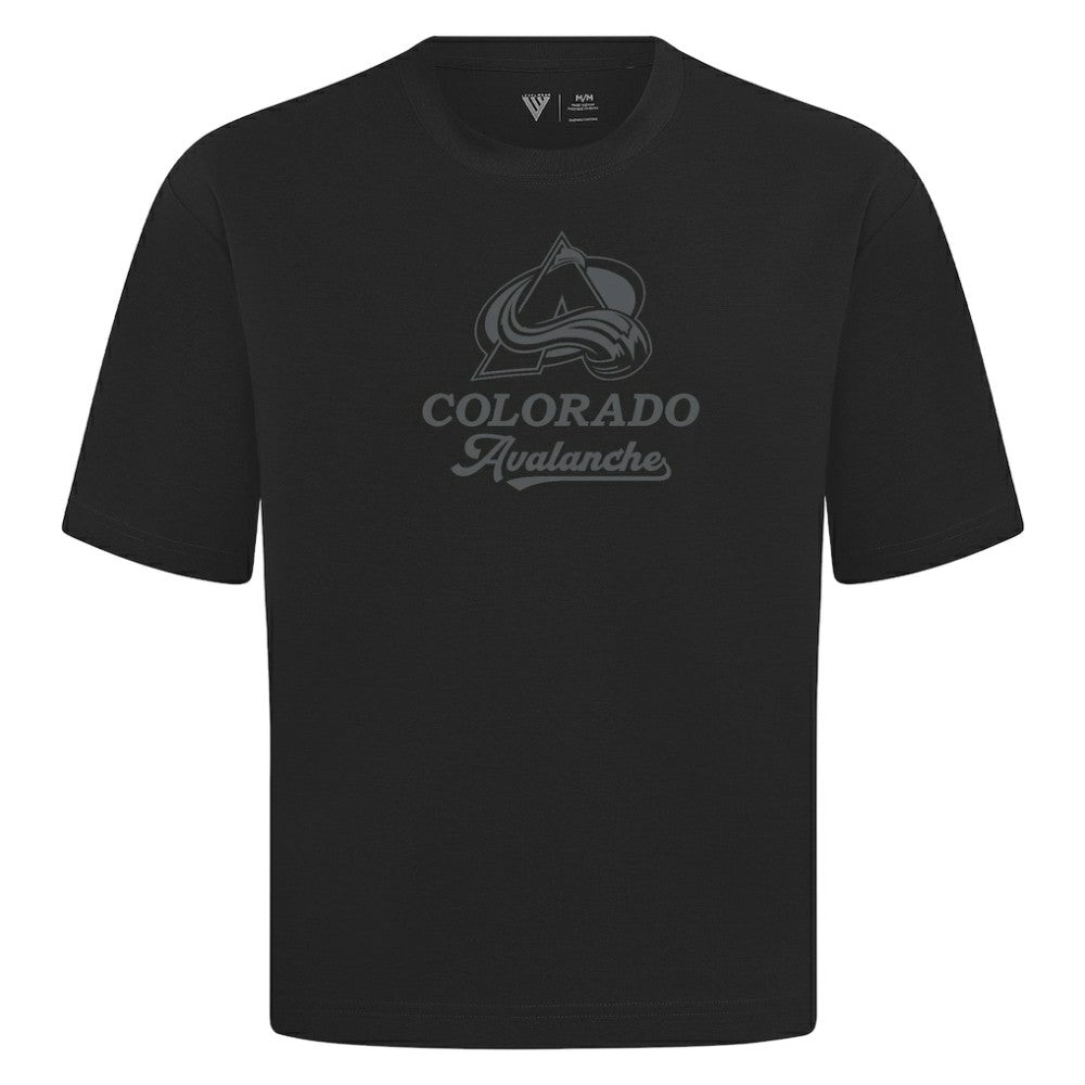 Colorado Avalanche Levelwear Shadow Surge Luxe Signature Knit T-Shirt - Black - NHL