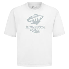 Minnesota Wild Levelwear Shadow Surge Luxe Signature Knit T-Shirt - White - NHL