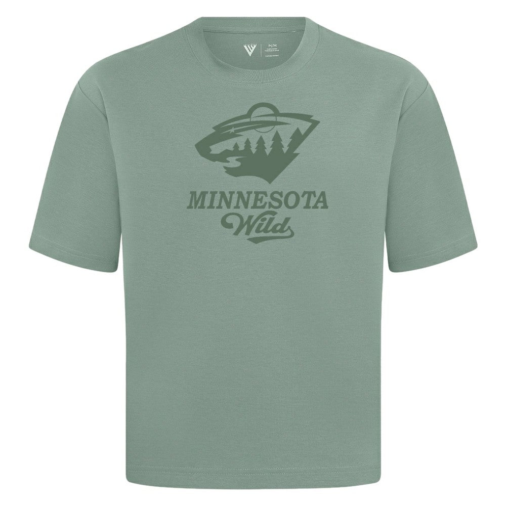 Minnesota Wild Levelwear Shadow Surge Luxe Signature Knit T-Shirt - Green - NHL