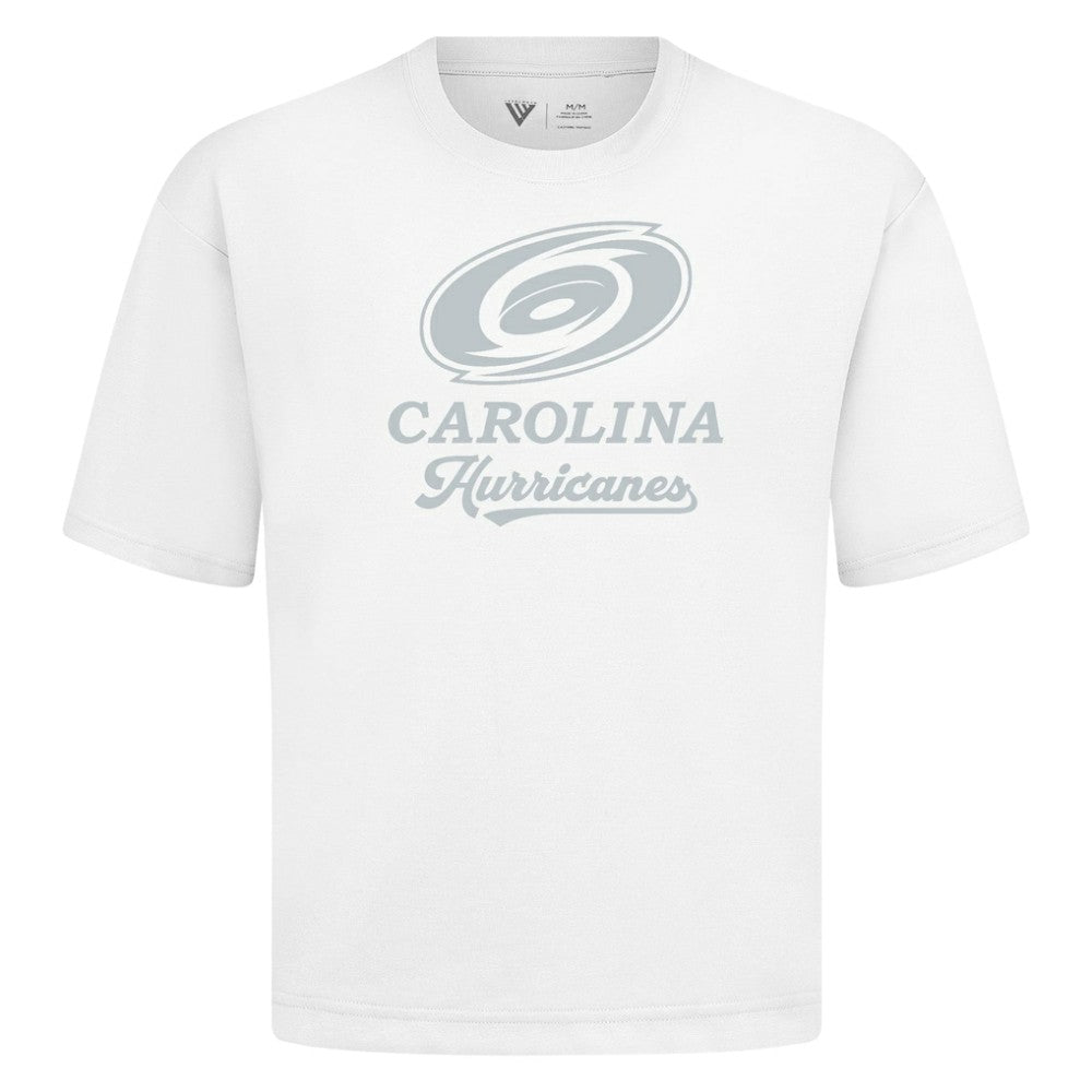 Carolina Hurricanes Levelwear Shadow Surge Luxe Signature Knit T-Shirt - White - NHL