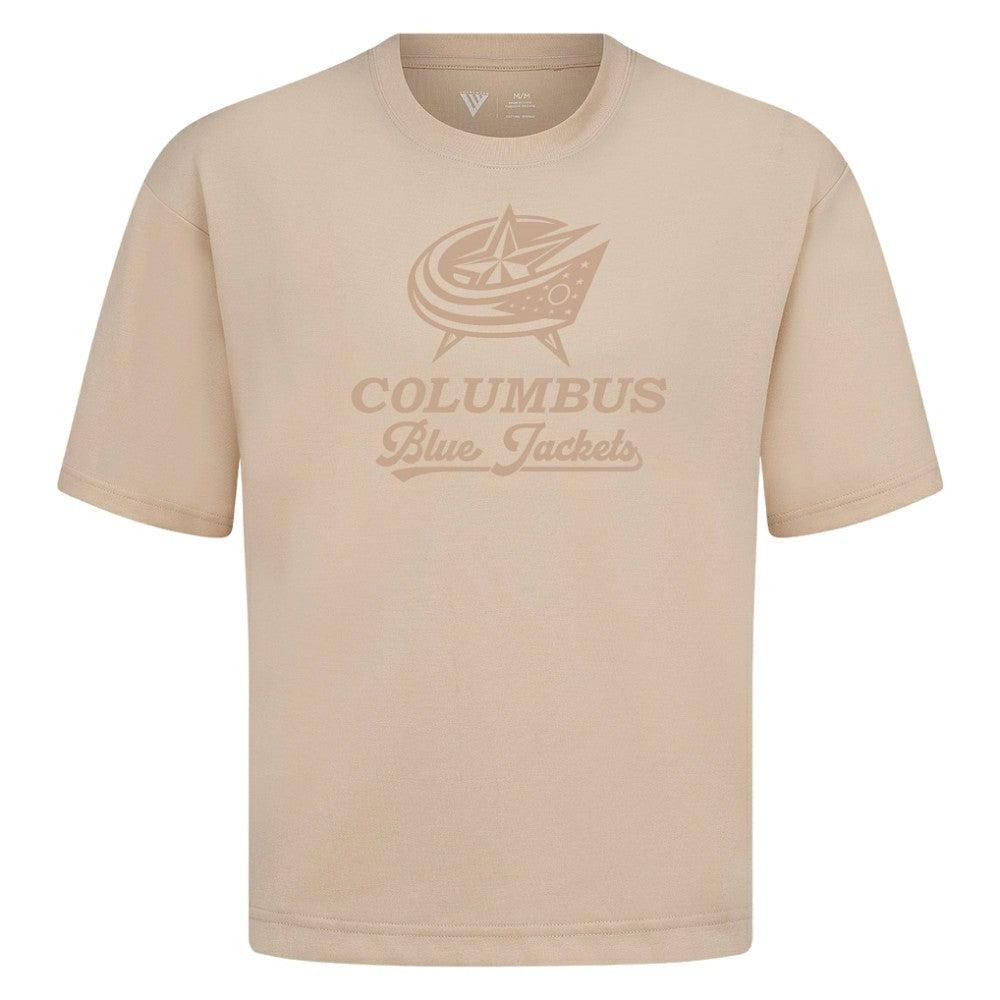 Columbus Blue Jackets Levelwear Shadow Surge Luxe Signature Knit T-Shirt - Khaki - NHL