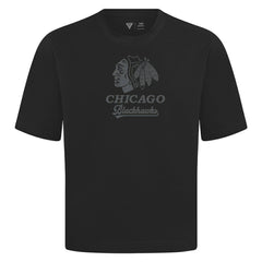 Chicago Blackhawks Levelwear Shadow Surge Luxe Signature Knit T-Shirt - Black - NHL