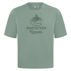 Vancouver Canucks Levelwear Shadow Surge Luxe Signature Knit T-Shirt - Green - NHL