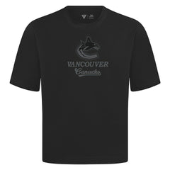 Vancouver Canucks Levelwear Shadow Surge Luxe Signature Knit T-Shirt - Black - NHL