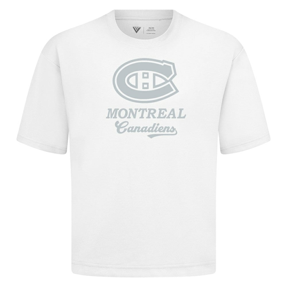 Montreal Canadiens Levelwear Shadow Surge Luxe Signature Knit T-Shirt - White - NHL