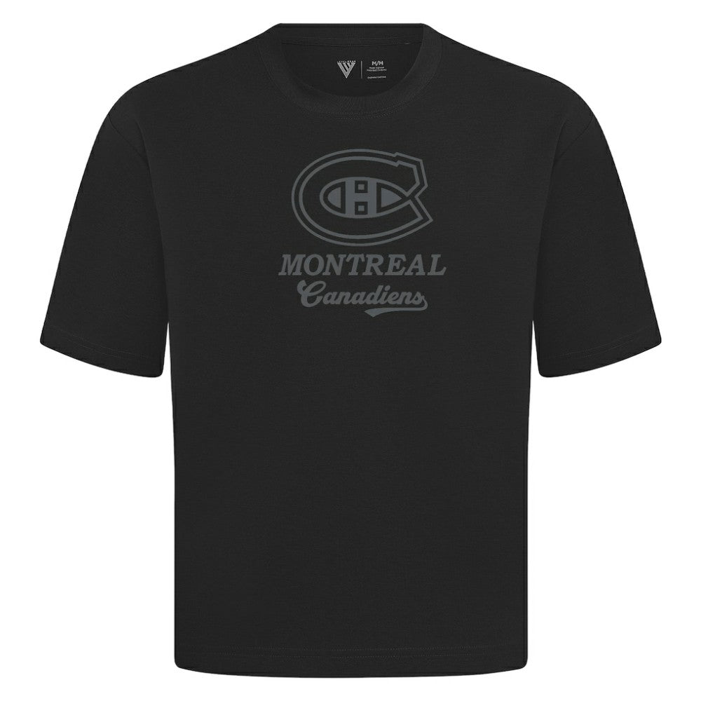 Montreal Canadiens Levelwear Shadow Surge Luxe Signature Knit T-Shirt - Black - NHL
