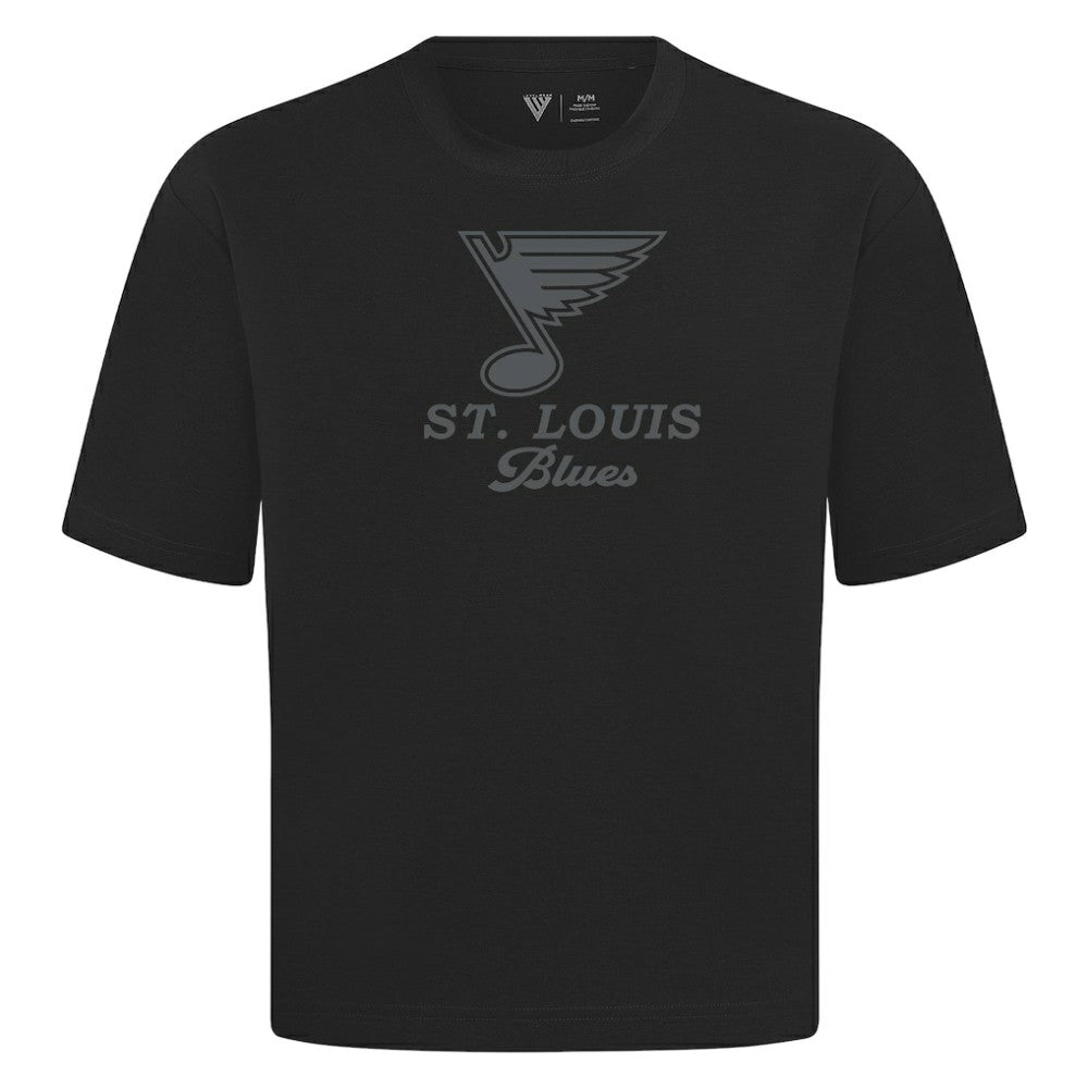 St. Louis Blues Levelwear Shadow Surge Luxe Signature Knit T-Shirt - Black - NHL
