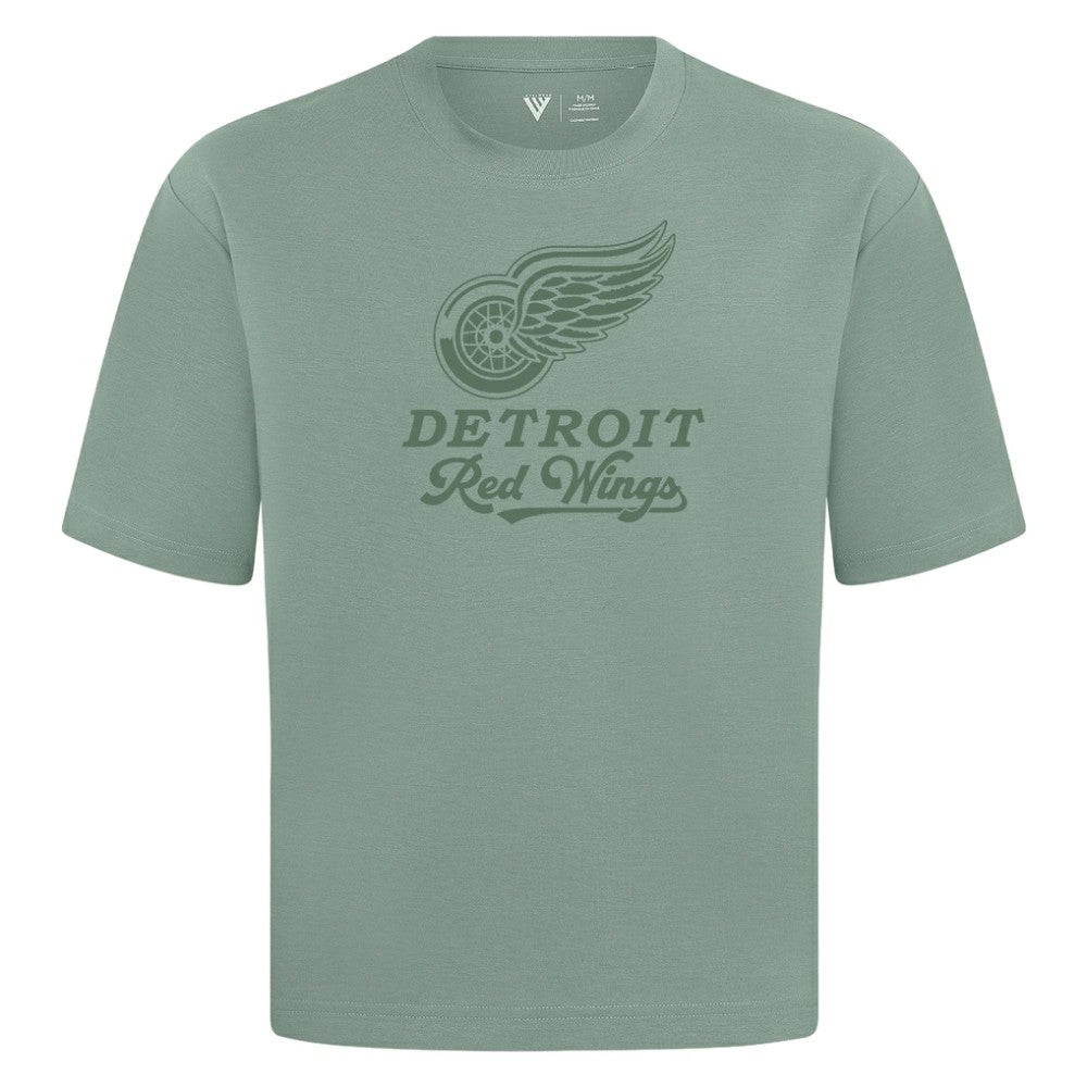 Detroit Red Wings Levelwear Shadow Surge Luxe Signature Knit T-Shirt - Green - NHL