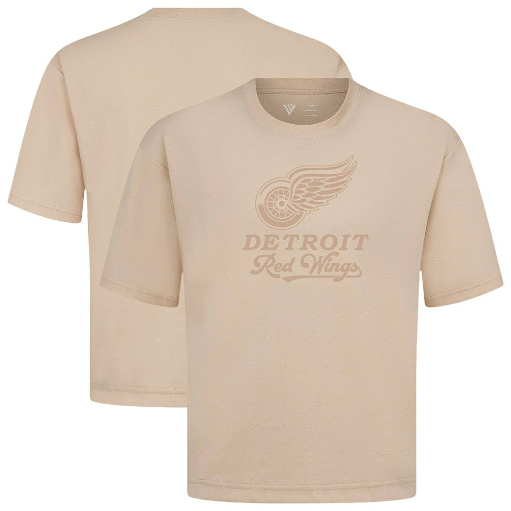 Detroit Red Wings Levelwear Shadow Surge Luxe Signature Knit T-Shirt - Khaki - NHL
