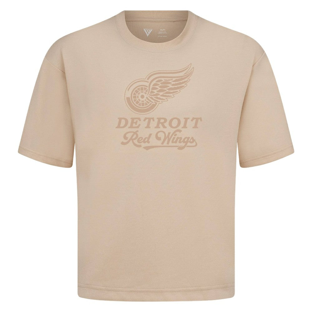 Detroit Red Wings Levelwear Shadow Surge Luxe Signature Knit T-Shirt - Khaki - NHL