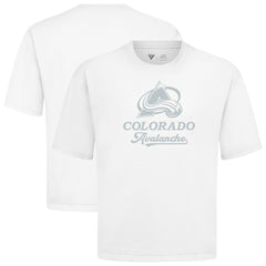 Colorado Avalanche Levelwear Shadow Surge Luxe Signature Knit T-Shirt - White - NHL