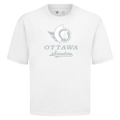 Ottawa Senators Levelwear Shadow Surge Luxe Signature Knit T-Shirt - White - NHL