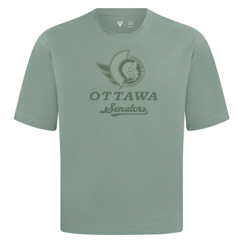 Ottawa Senators Levelwear Shadow Surge Luxe Signature Knit T-Shirt - Green - NHL