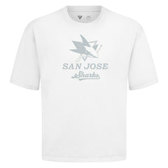San Jose Sharks Levelwear Shadow Surge Luxe Signature Knit T-Shirt - White - NHL