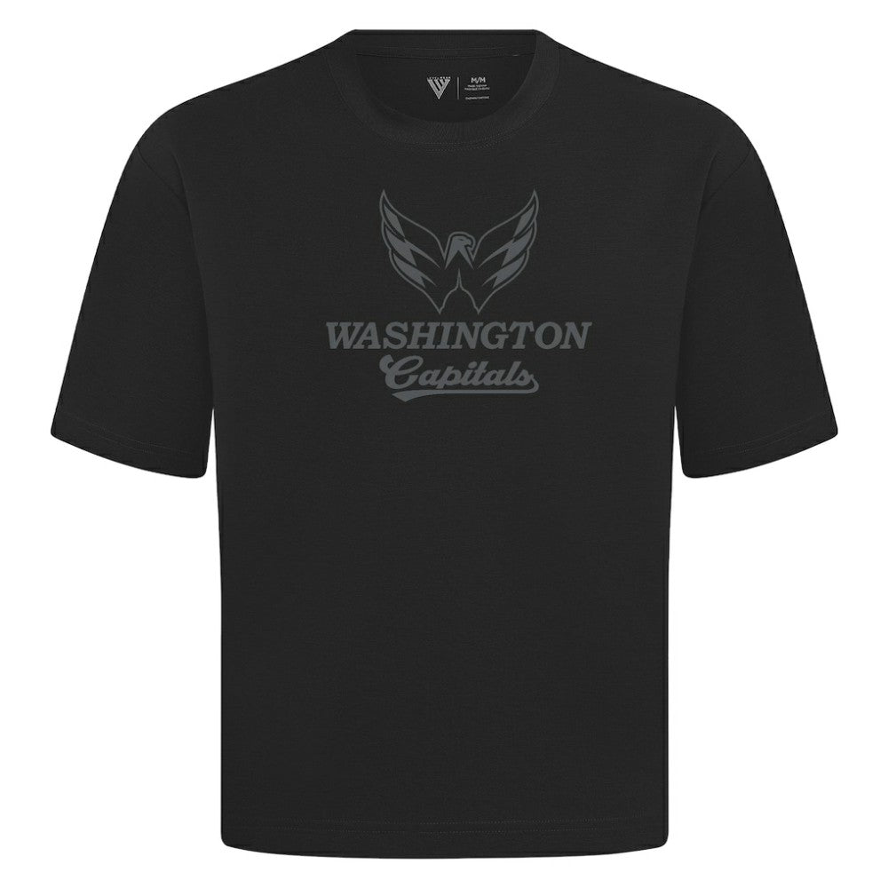 Washington Capitals Levelwear Shadow Surge Luxe Signature Knit T-Shirt - Black - NHL
