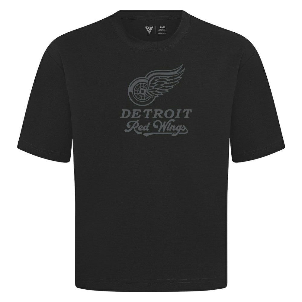 Detroit Red Wings Levelwear Shadow Surge Luxe Signature Knit T-Shirt - Black - NHL